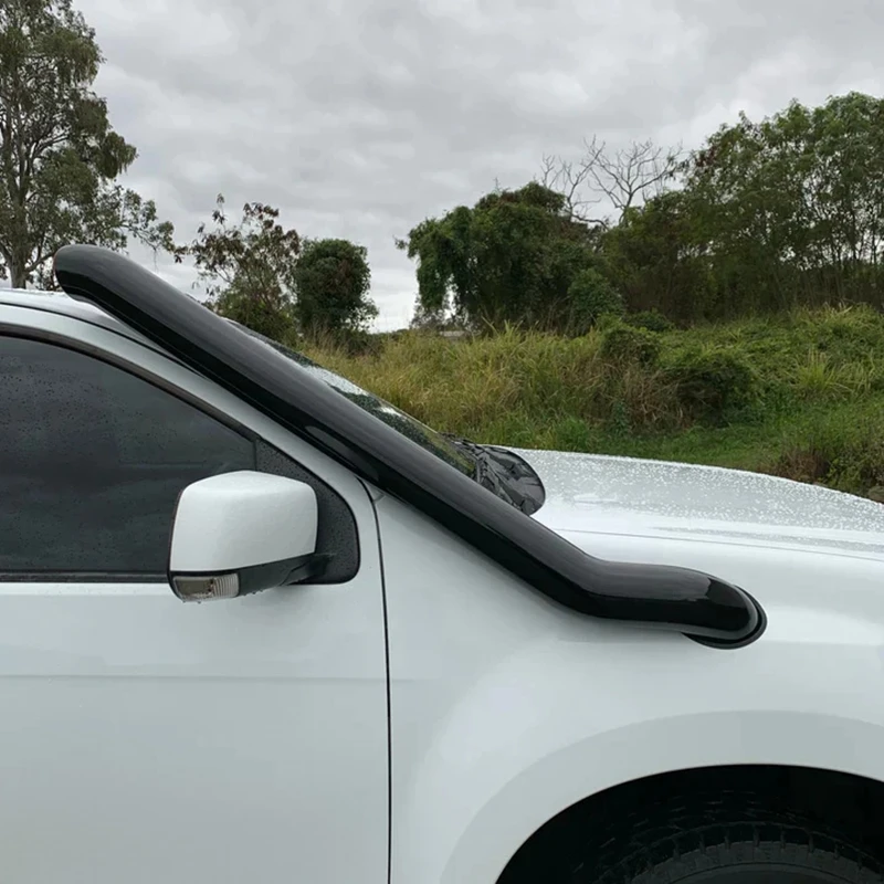 4x4 Offroad Black Stainless Car Snorkel for Isuzu D-max 2020+ Powder Coated Black Stainless Steel Snorkel Customized Welding