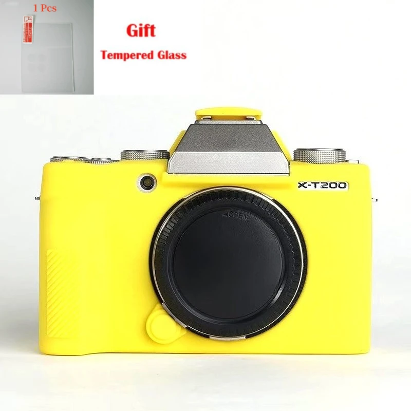

Photography protective case,For FUJIFILM Fuji X-T200 xt200 silicone cover, camera photography soft case + free tempered film