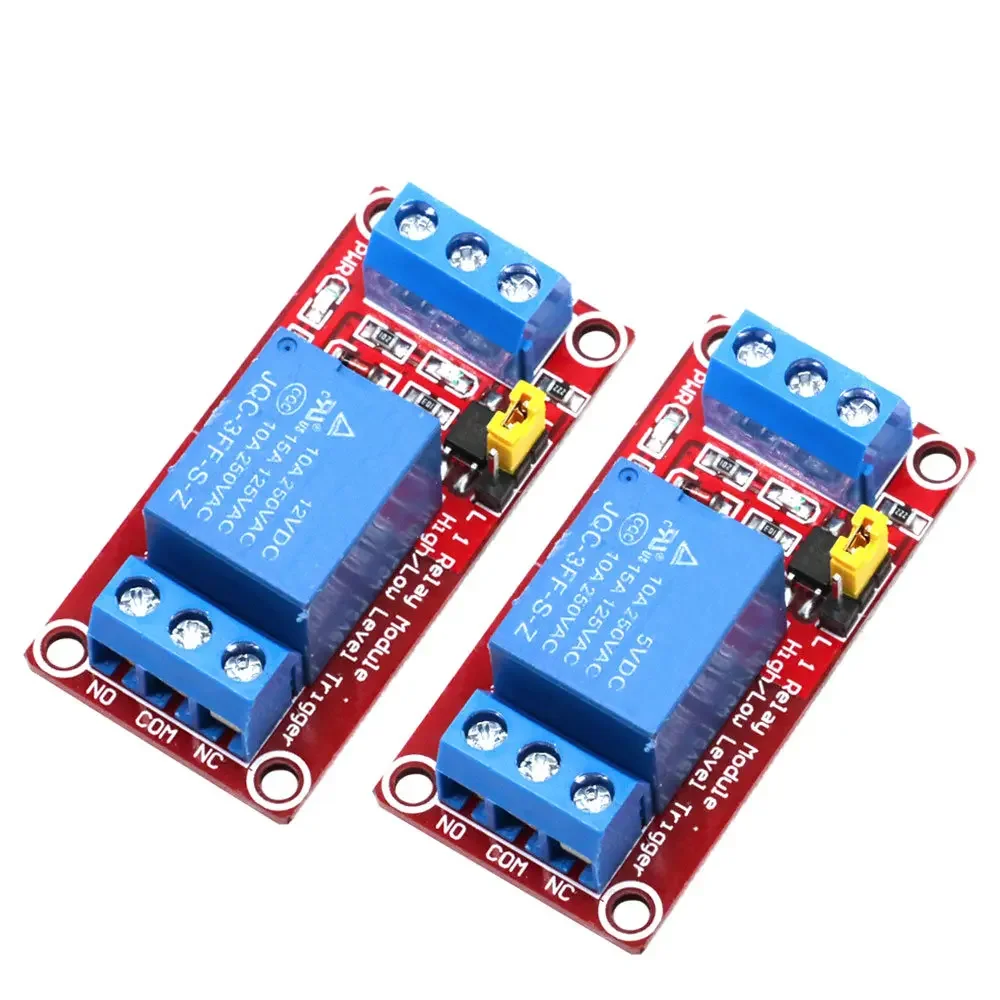 1 Channel 5V 12V Relay Module Board Shield for Arduino with Optocoupler Support High and Low Level Trigger