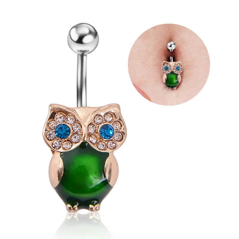 Animals Belly Button Rings Navel Piercing Barbell