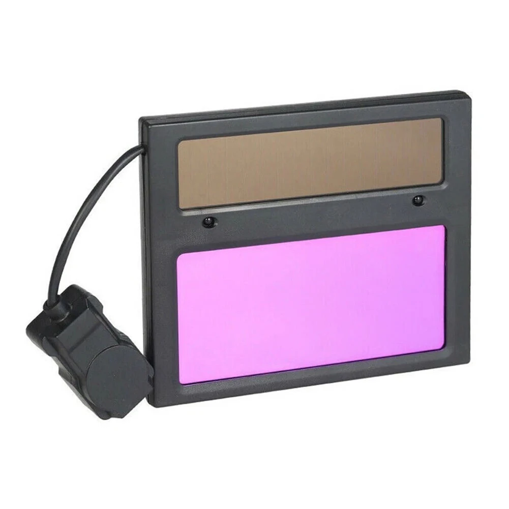 1pc Solar Powered Automatic Darkening Protective Glass Replacement Lens Welding Helmet Splash-proof Welding Mask Eyes Protection