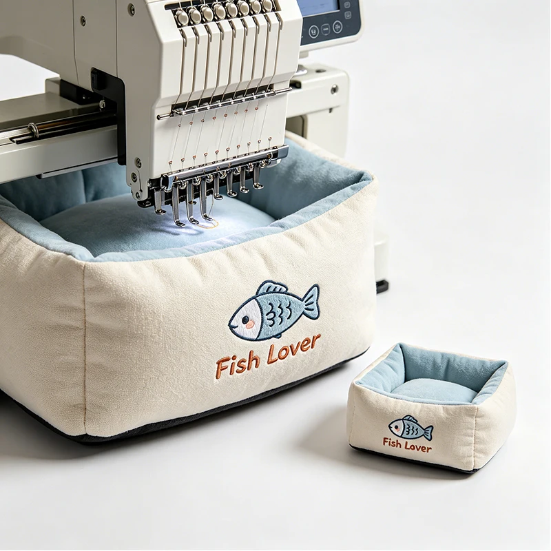 Commercial Automatic Embroidery Machine Industrial Grade Multi Needle for Uniform Jacket Logo Textile Production Work