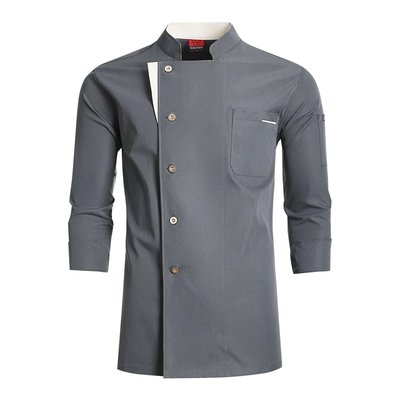 Veste de Chef professionnelle, uniforme de cuisine, vêtements de cuisine d'automne/hiver, restauration, Restaurant, hôtel, chemise de cuisine, vêtements de travail de serveur
