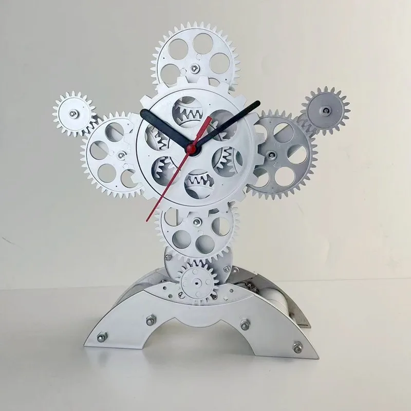 Gear Revolve Table Clocks Household Creative Nordic Silent Desk Clocks Plastic Simple Desktop Ornaments Clock Home Decorations
