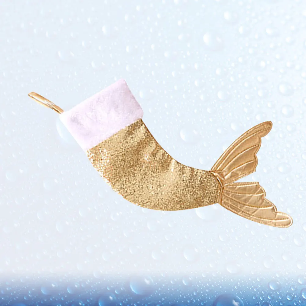 

Christmas Stockings Bag Tail Cloth Material Gift Bag Festival Decoration Christmas Stockings
