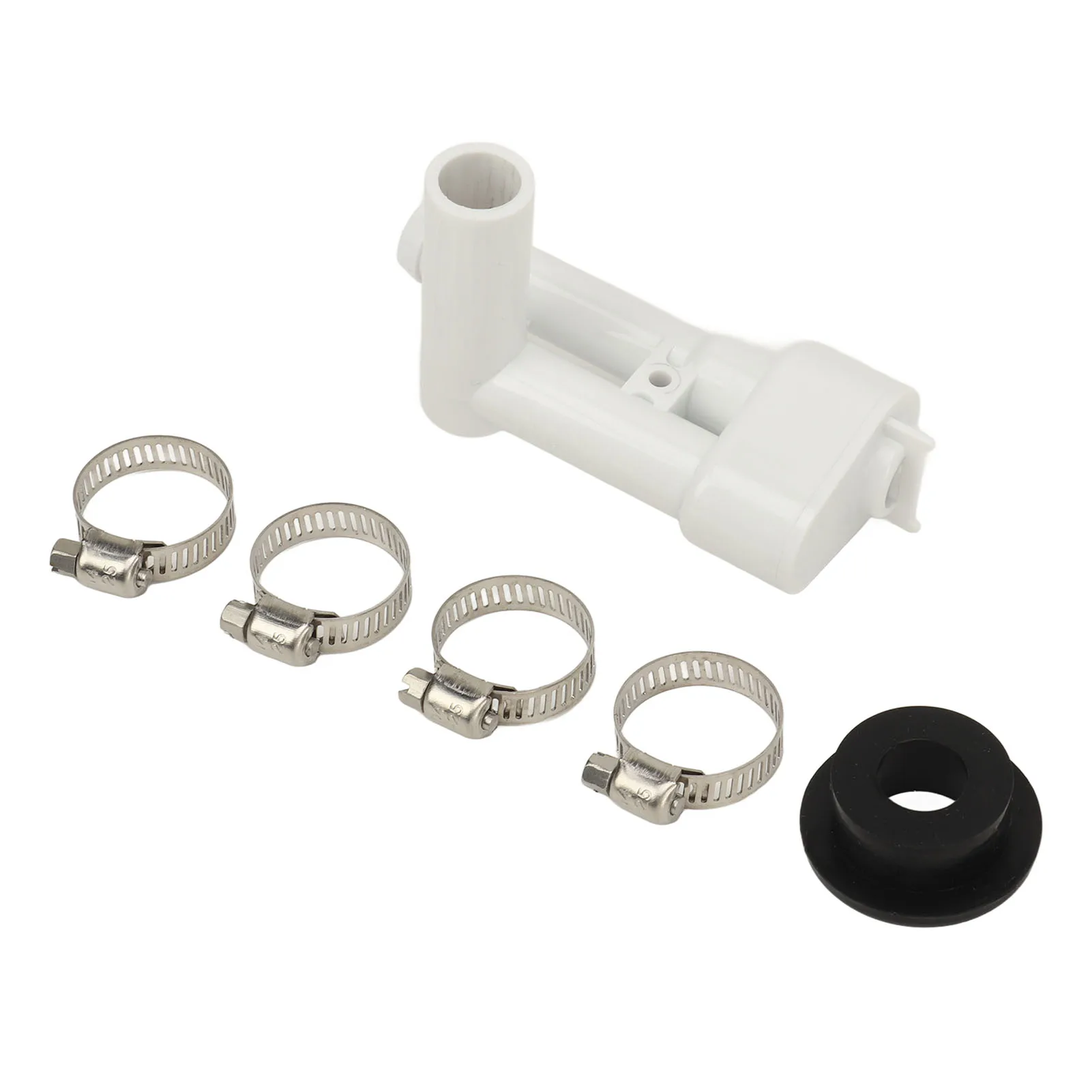 RV Toilet Vacuum Breaker Kit 385316906 Stainless Steel Clamp Sealed Rubber Ring Fit for 110 111 130 131 147 148 149 Toilets