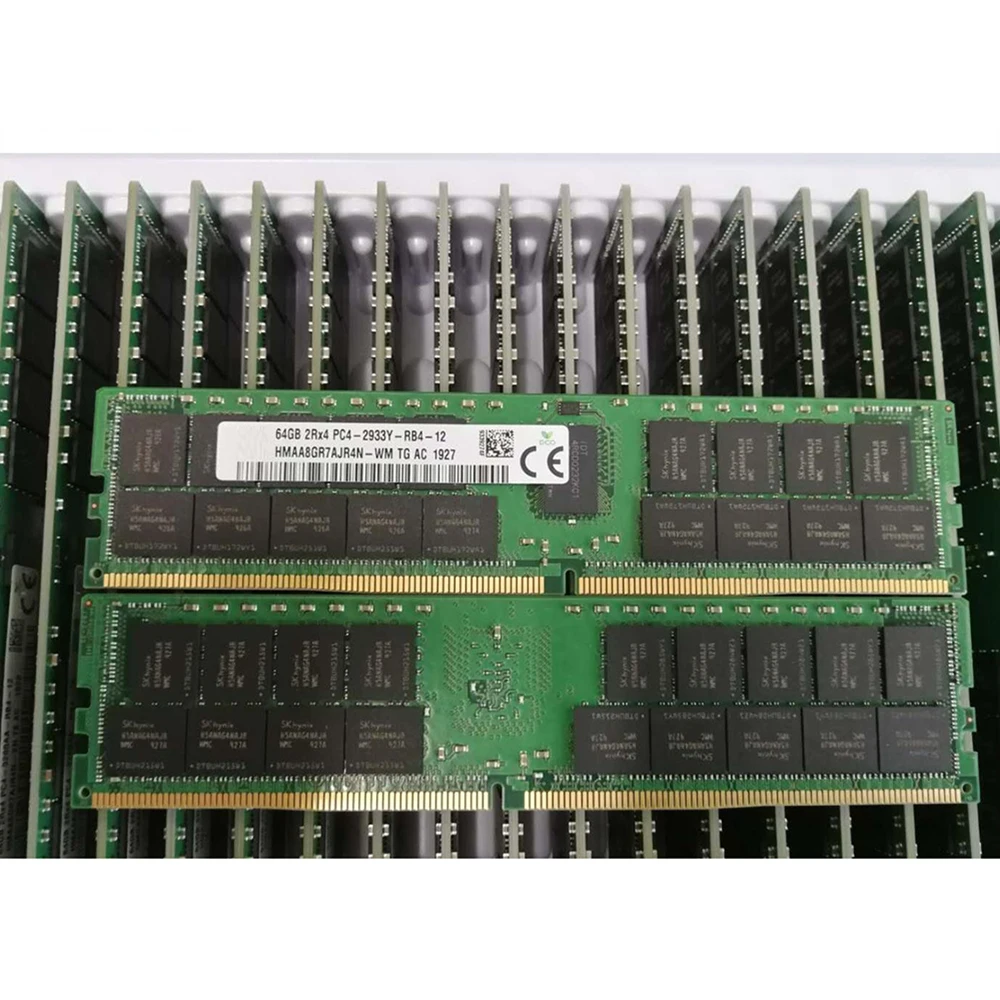 1PCS RAM 64G ECC REG For SK Hynix Server Memory HMAA8GR7AJR4N-WM 64GB 2RX4 DDR4 PC4-2933Mhz