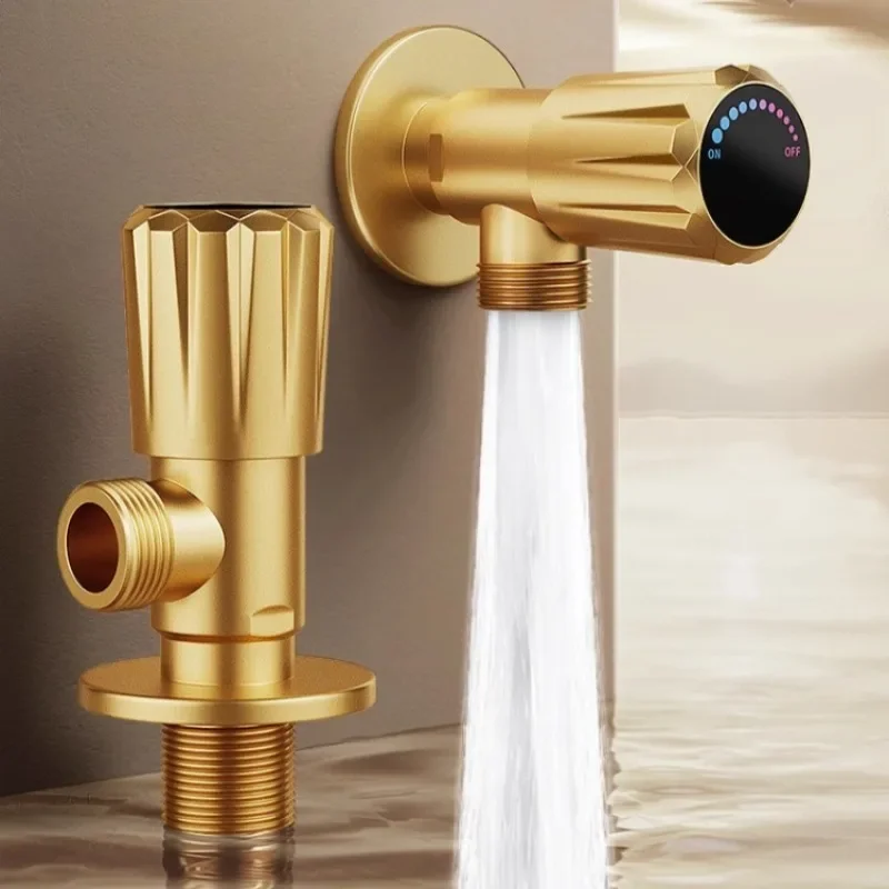 Antirust G1/2 Interface Triangle Valve Thickened Universal Bathroom Angle Valve Leakproof Copper Sink Shut Off Valve Toilet