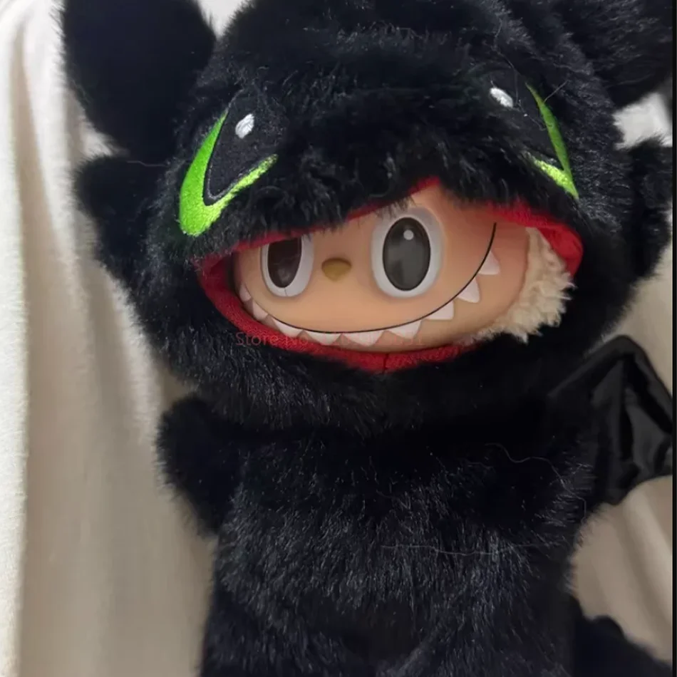 Tenue sans dents uniquement pour poupée Labubu de 17cm, 1ère/2e/3e génération, vêtements de figurine en vinyle Anime, cadeau de collection mignon