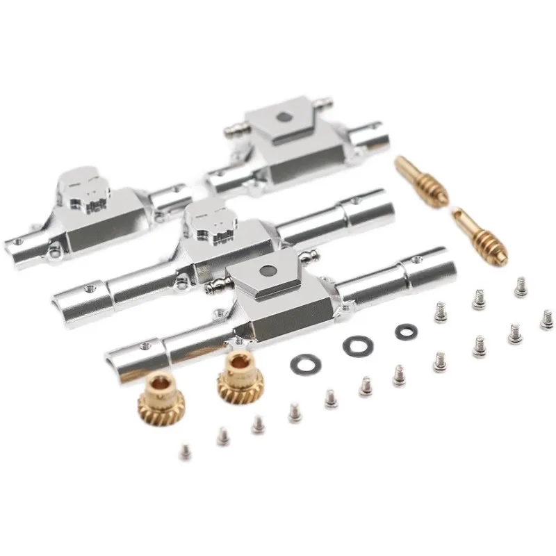 1/32 Model Car A010203 X01 P01 For Defender Pajero Wrangler Ford Universal Worm Gear Axle Fittings Metal Empty Virtual Position