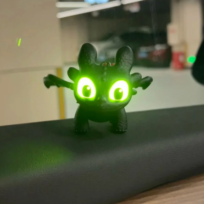 Official Potdemiel Honey Jar Keychain Toothless & Light Fury Car Key Ring How to Train Your Dragon Couple Pendant Cute Gift - view 3