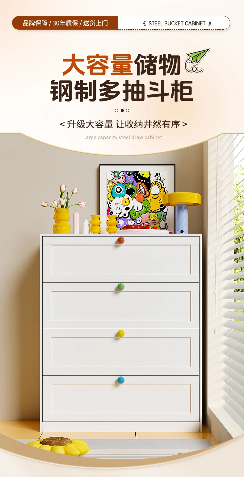 خزانة فولاذية لخزانة الحديد المطاوع البسيطة الحديثة، خزانة بأدراج، خزانة بأدراج متعددة الطبقات لأرضية الرياح الكريمية