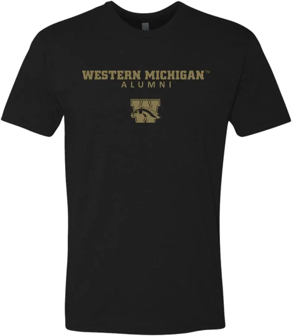 | Premium Western Michigan University Alumni T-Shirt WMU Broncos Logo Apparel Mens/Womens T-Shirt