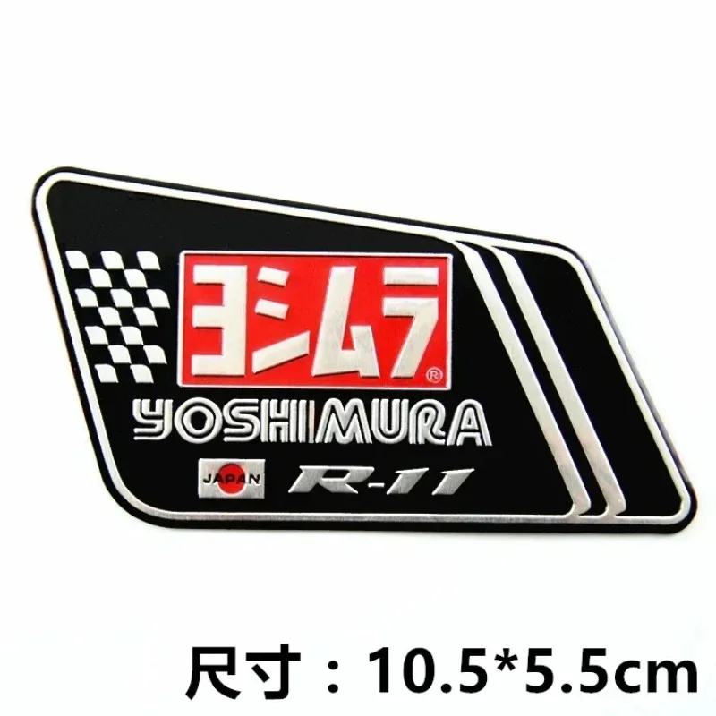 Motorcycle stickers Exhaust Pipe Decoration 3D Stickers For Suzuki Yamaha Honda Kawasaki Heat Resistant Decals Cafe Racer Moto