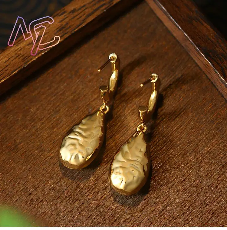 Green Real Jade Water Drop Earrings Talismans Gifts for Women Amulet Stone Luxury Ear Stud Lucky Designer Vintage - view 6