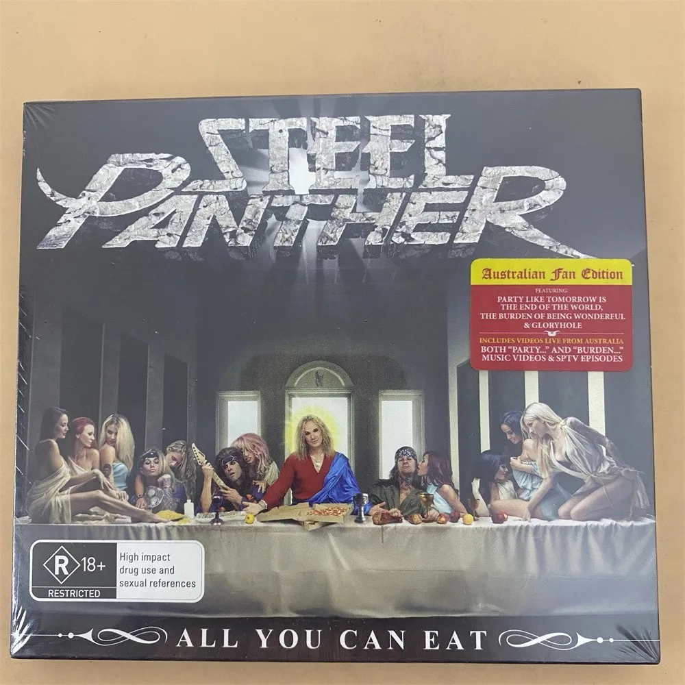 

Rock Steel Panther Michael Starr Music CD All You Can Eat Album Pussywhipped Music Record+DVD Cosplay Walkman Car Soundtrack Box