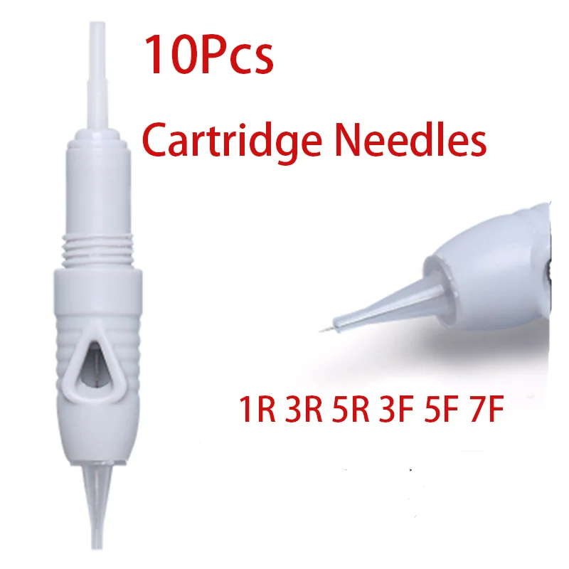 10 個 1R 3R 5R 3F 5F 7F タトゥー針使い捨て滅菌ネジタトゥーカートリッジメイク眉毛唇タトゥーマシンペン