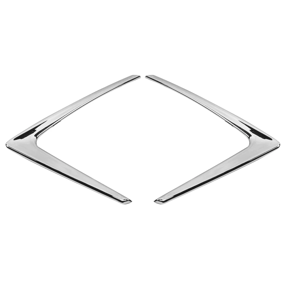 ABTD-Chrome Head Light Front Lamp Triple-Cornered Trim Cover Molding Styling Bezel Lid Garnish For Honda Hrv Vezel 2014-2019