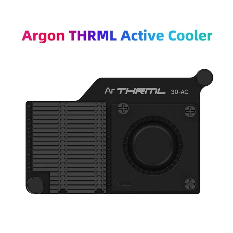 Active Cooler For Raspberry Pi 5 Argon THRML Active Cooling PWM Fan Passive Cooling Aluninum Fins Radiator