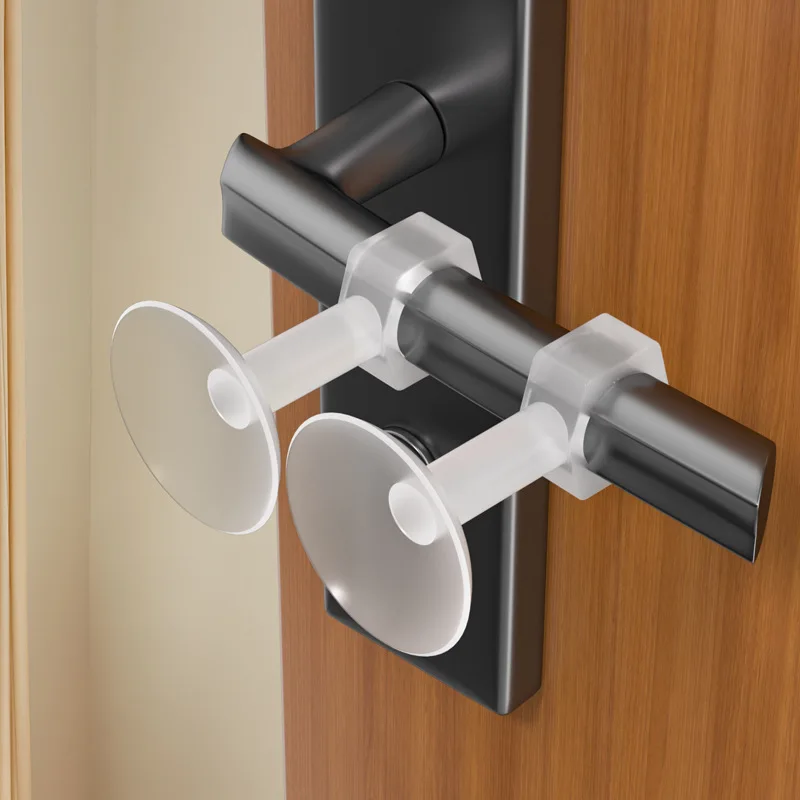 

Silicone Anti-Collision Door Stopper Suction Cup Type Door Handle Cover Silence Protection Pad Wall Protection Doorknob Bumper