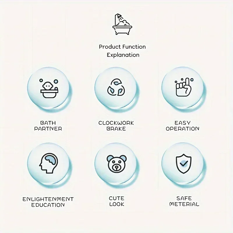 1-10 قطع من ألعاب القرش اللطيفة الكرتونية، ألعاب الربيع على شكل حيوانات حمام الأطفال، حمام السباحة، حوض الاستحمام، الحمام، اللعب المائي، الألعاب