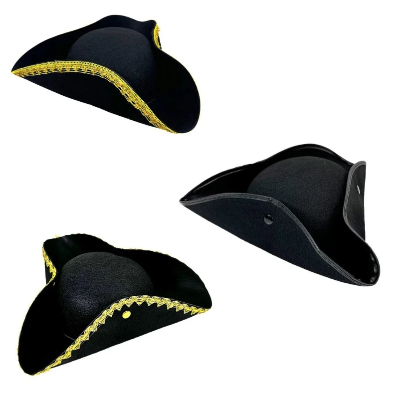 Leisure Fashion Hats Adults Pirate Hats Halloween Witch Hat Gameplay Pirate Gear for Masquerade Balls and Theme Parties