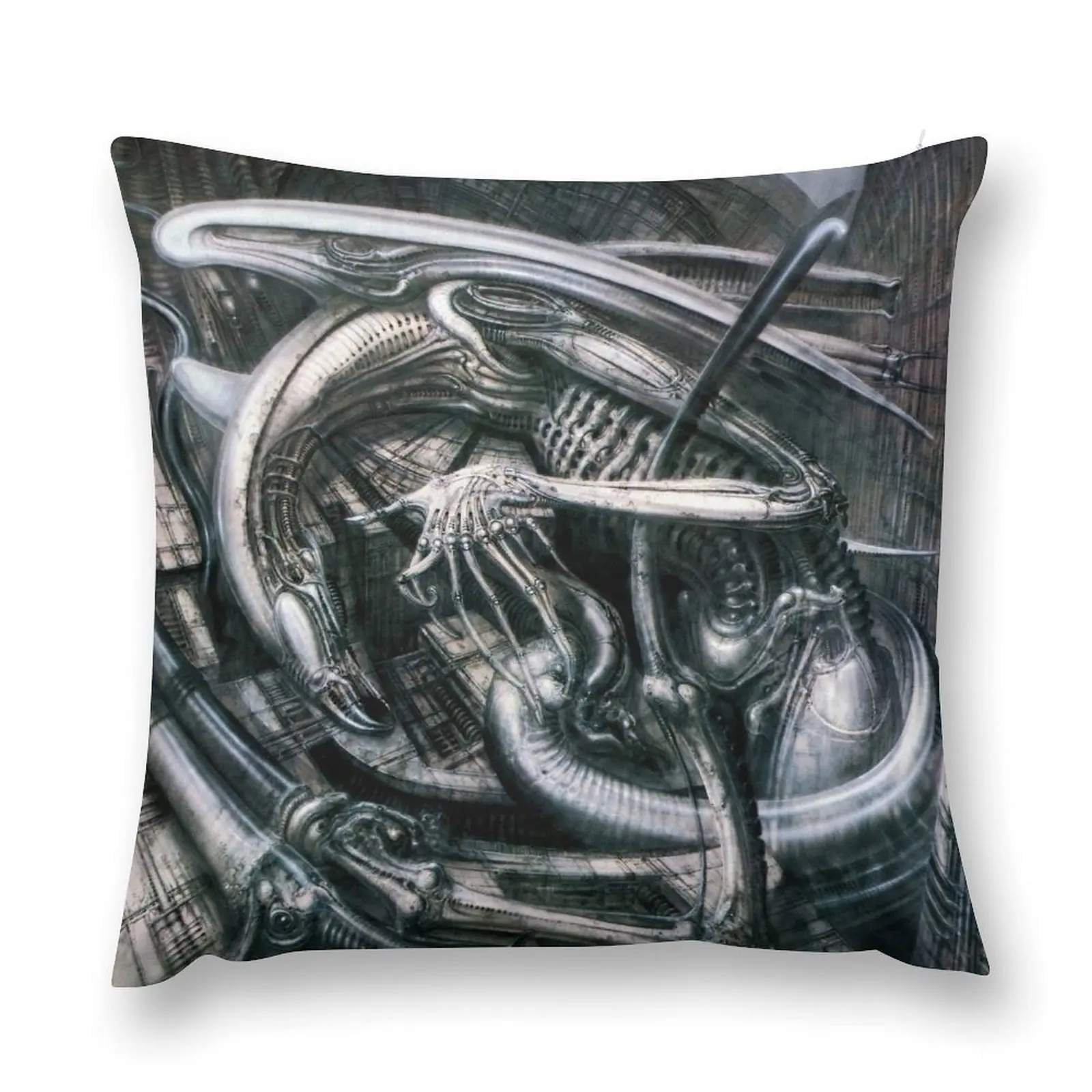 H.R. Giger - Xenomorph Throw Pillow Pillow Decor home decor items Pillowcases Cushion Covers Sofa pillow