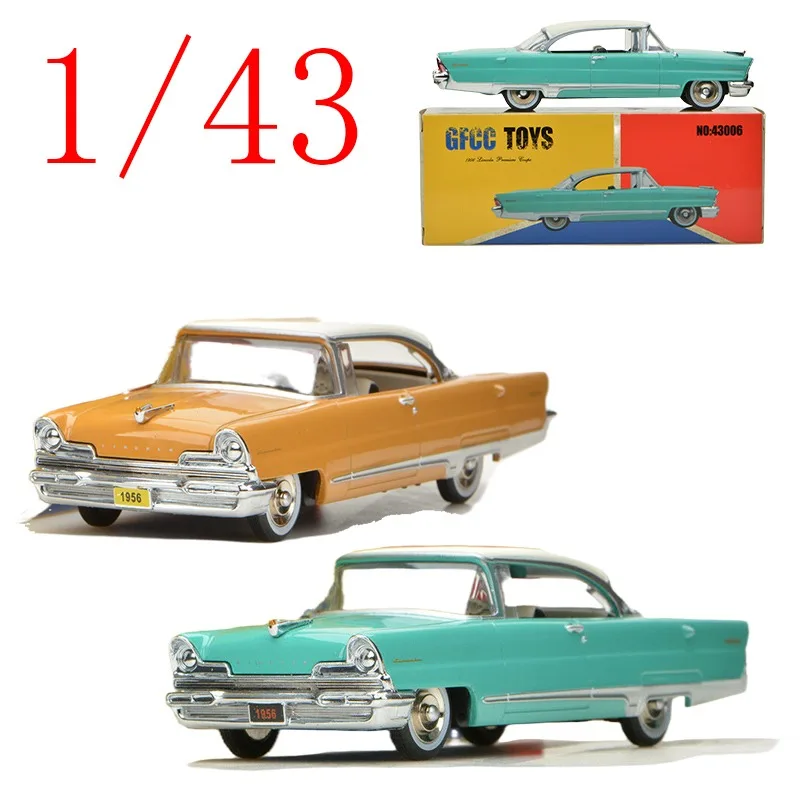 

GFCC, литая под давлением модель автомобиля из сплава LINCOLN в масштабе 1/43, 1956 Lincoln Premiere Coupe, игровые транспортные средства, игрушки для мальчиков, подарок, оригинальная коробка