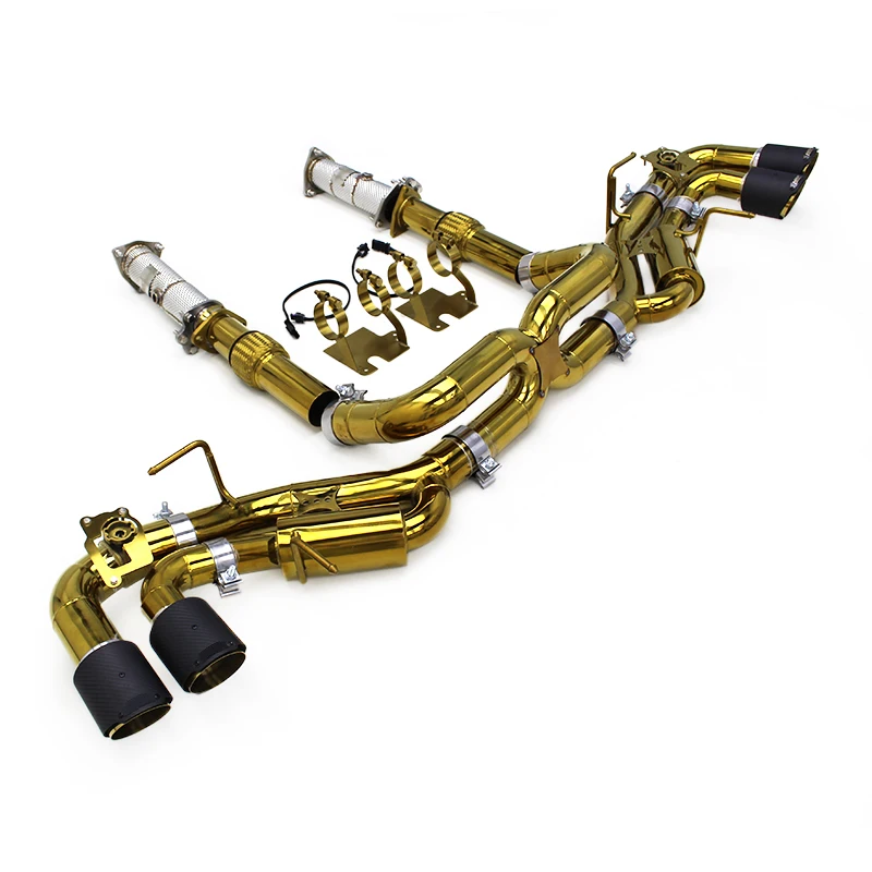

YK Car Full Exhaust System For Chevrolet CORVETTE C8 2019-2025 Stainless Steel Escape Exhaust Pipe Stock Valve Catback Exhaust