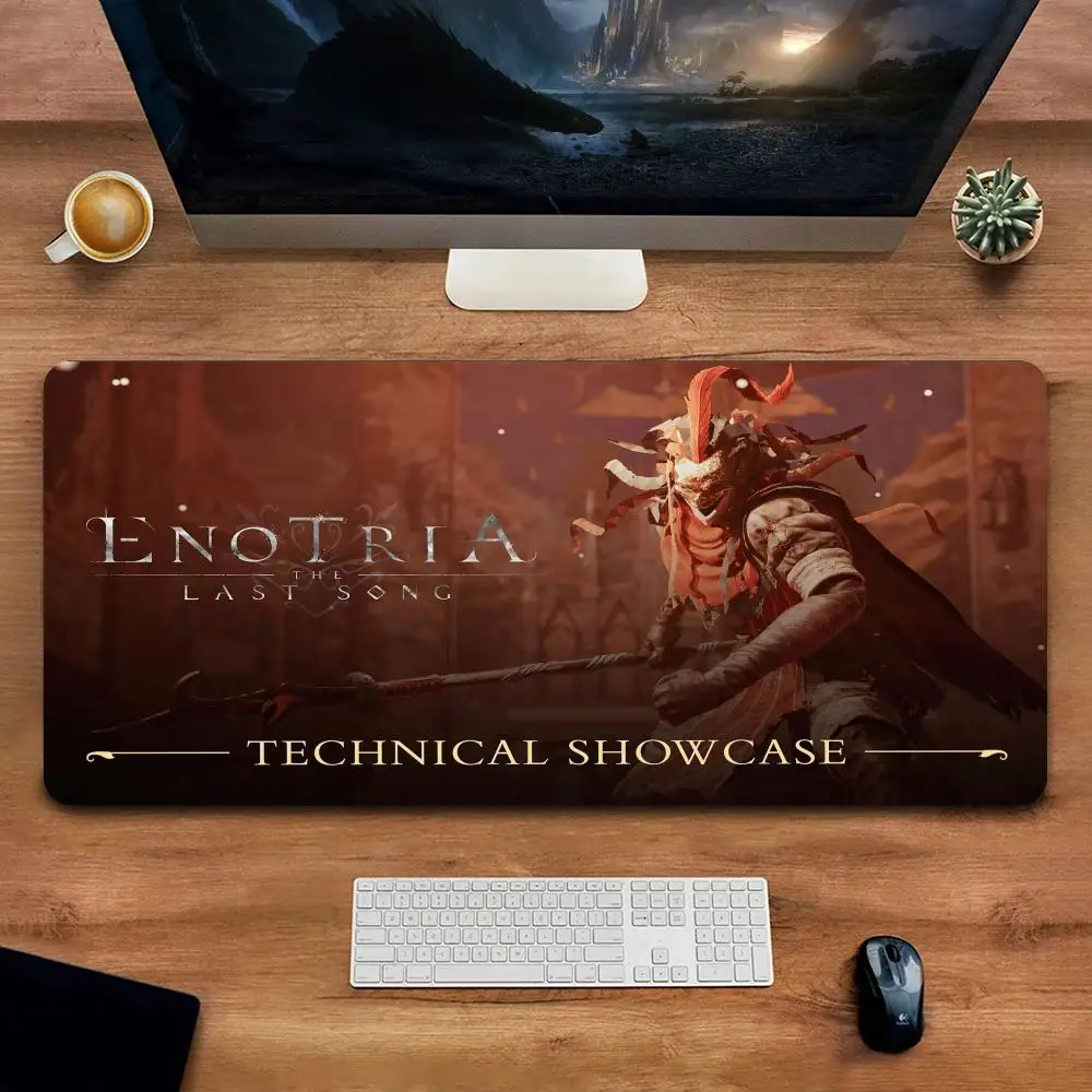 E-Enotria Game Keyboard Mouse pad Mouse Pad Home Mouse Japan Anime Desk Mat Pad Player Mats for Csgo Non-Slip Pad pad