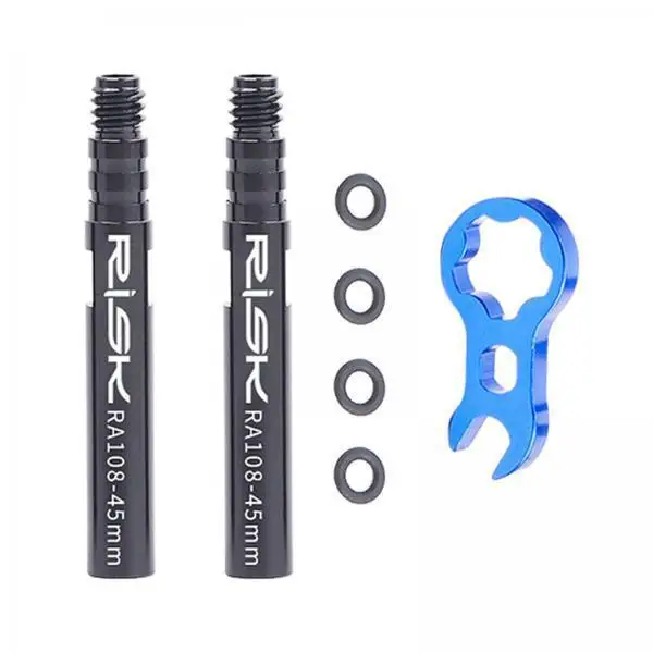 

High Pressure Mini Bicycle Pump Valve Extension Aluminum Alloy Air Nozzle Cycling Tool for Quick Tire Inflation Outdoors