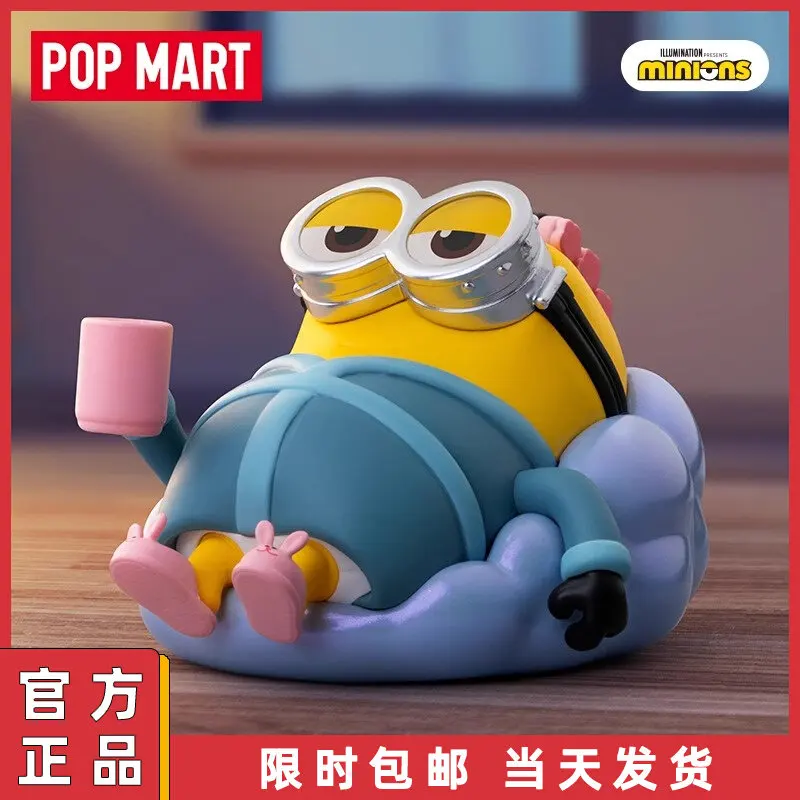 

POP MART Minions Lazy Daily Series Blind Box Cute Trendy Collectible Figure Desktop Decoration Toy Gift For Kids And Anime Fans