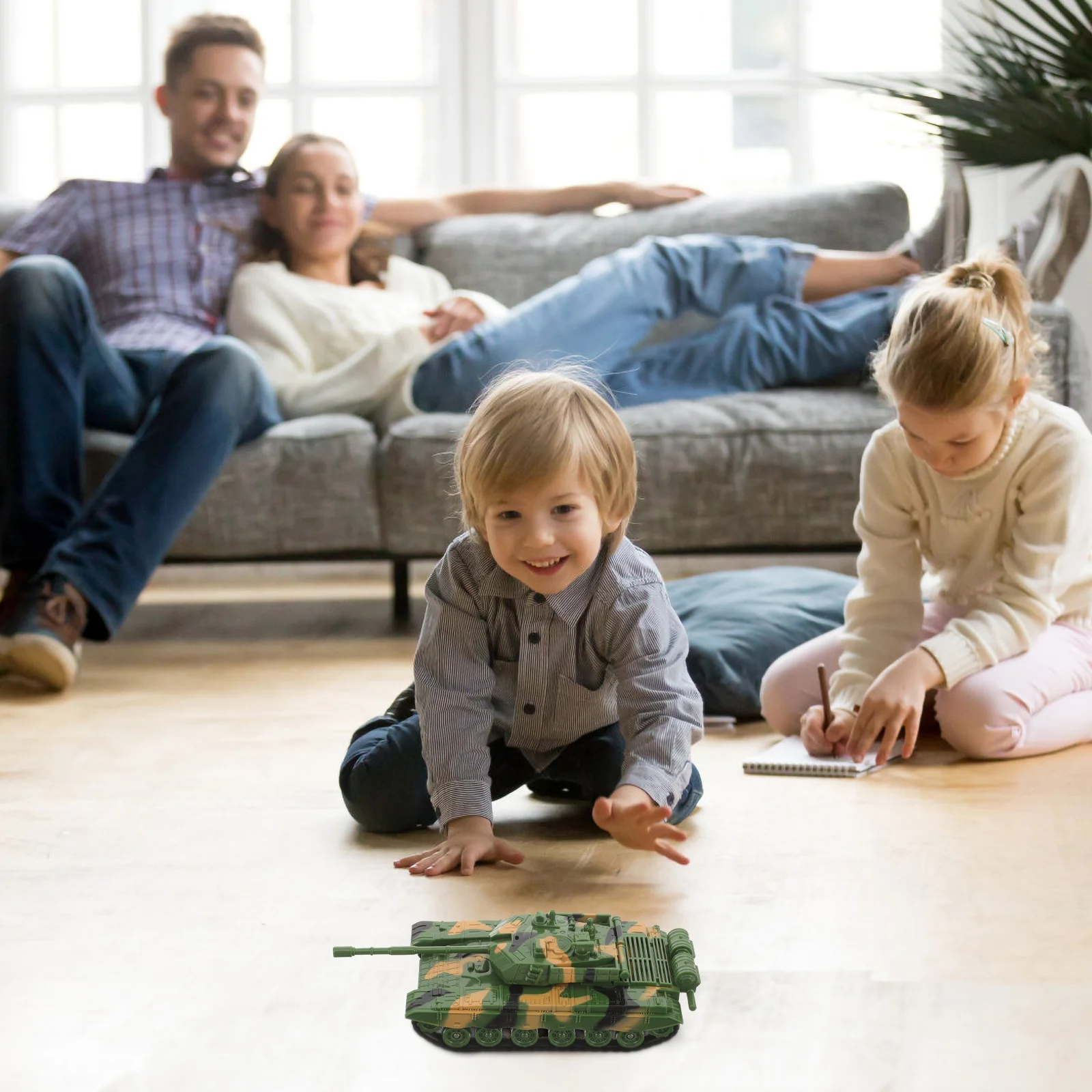 Emulatiemodel voor kinderen Speelgoed Tankmodel Speelgoed (Camouflage Groen) tankspeelgoed tank kinderspeelgoed