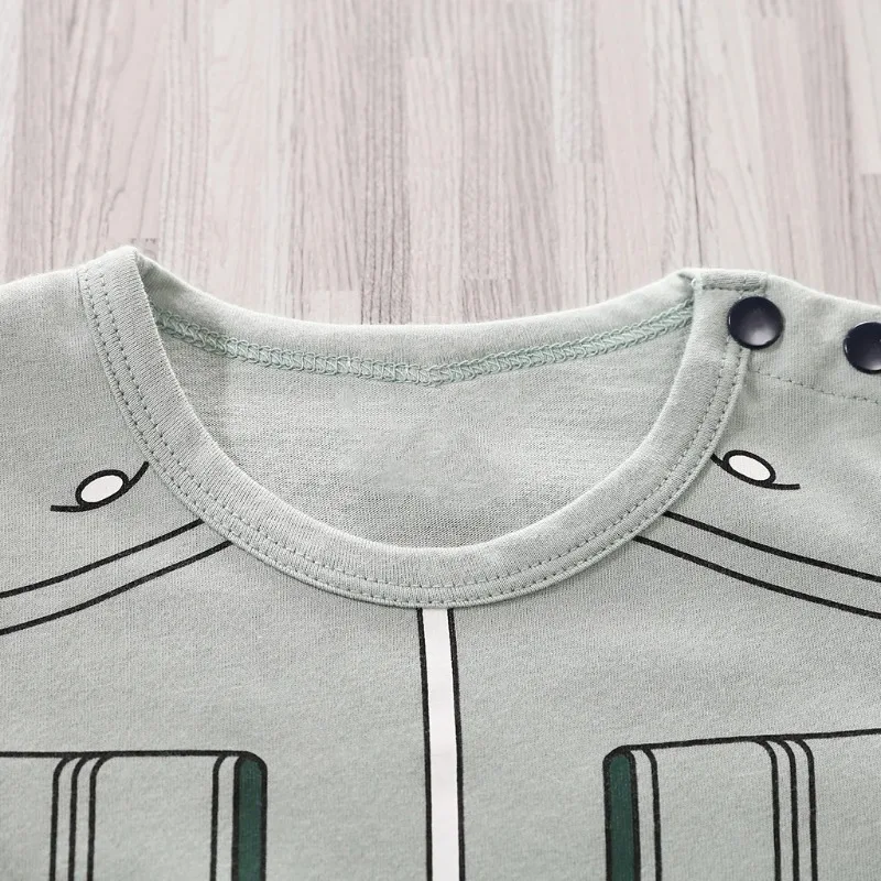 Pakaian Bayi Baru Lahir Pakaian Bayi Laki-laki dan Perempuan Lembut Nyaman Katun Permainan Peran Anime Tampan 0-18 Musim Panas Jumpsuit Bayi Lengan Pendek