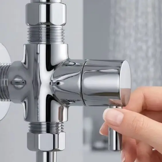 Chrome Plated Solid Brass Diverter Valve, 3-Way Male Thread Water Splitter For Dual Bathroom Fixtures And Hose Replacement