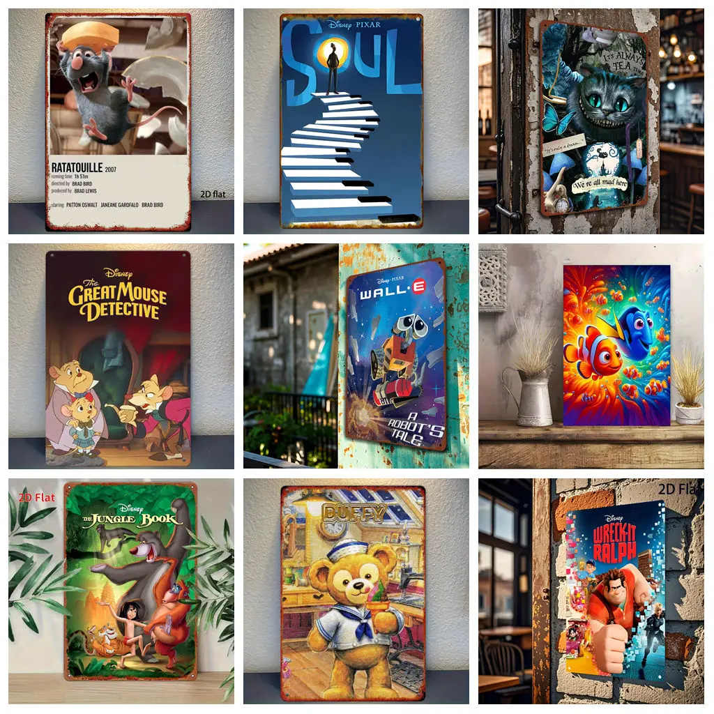 

Miniso Disney Animation Cover Funny Bar Metal Sign, Retro Plaque, Sign, Alcohol Drinker, Pub, Club, Kitchen Wall Decoration