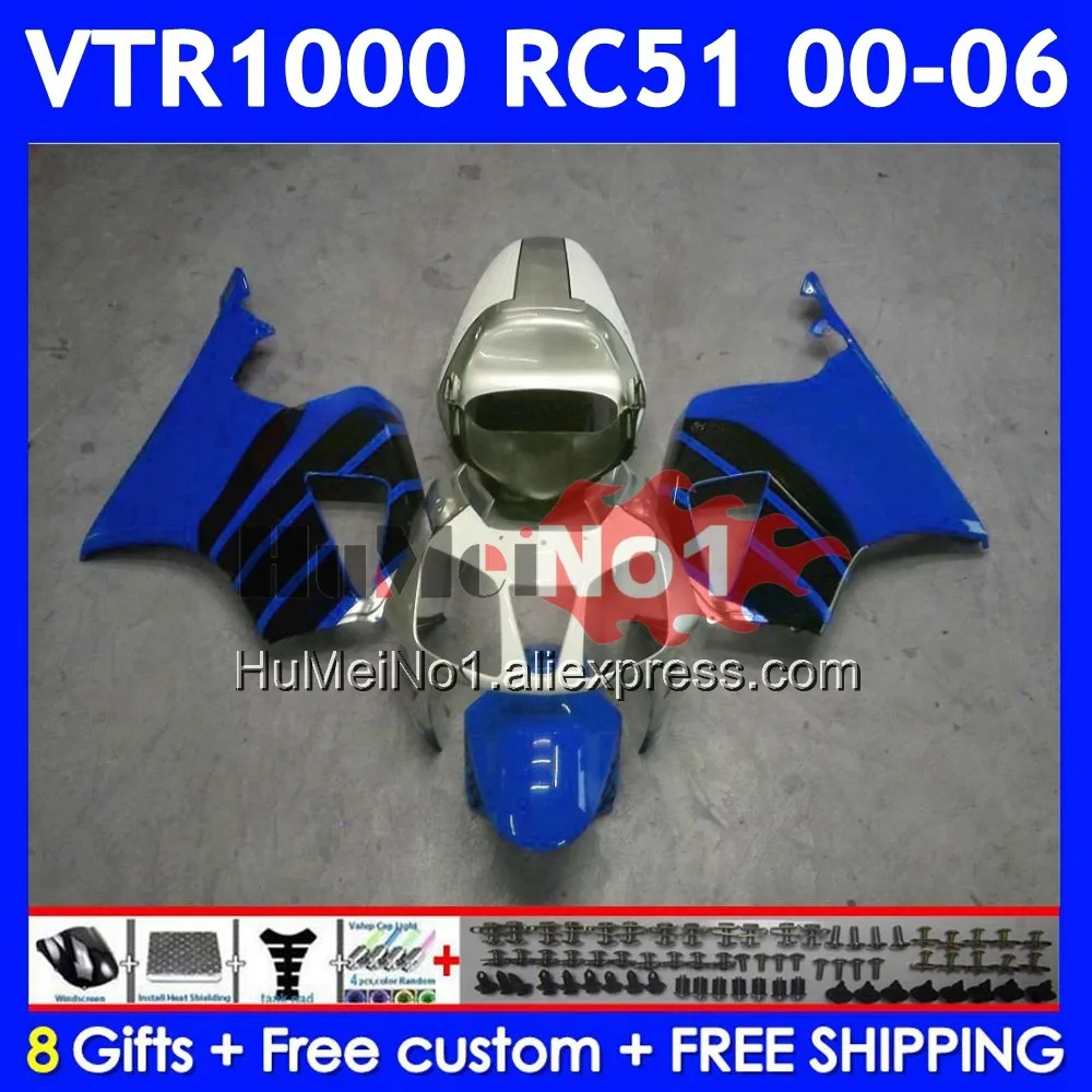 Body For HONDA VTR1000 RC51 01 02 03 2004 2005 2006 68No.135 SP1 SP2 VTR 1000 2000 2001 2002 2003 04 05 06 Fairings