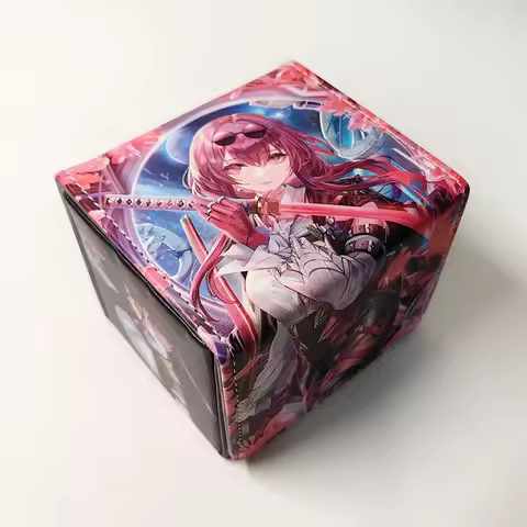 Anime Game Honkai:Star Rail Kafka Figures Deck Box Yugioh WS TCG OCG PKM PTCG Trading Cards Pu Leather Storage Box 100+