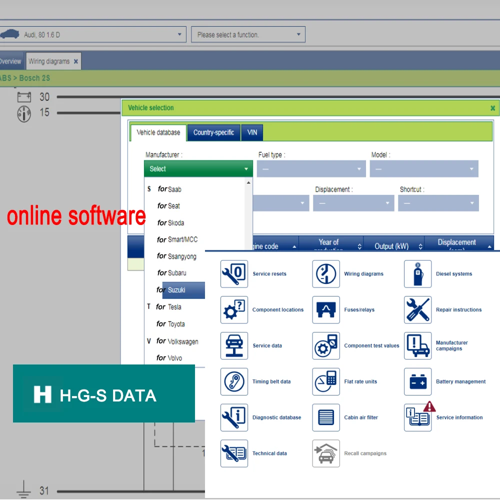 

H-G-SData Latest Updates Online Account Repair Diagram Printing Support Workshop Car Repair Software Support Mobile Login