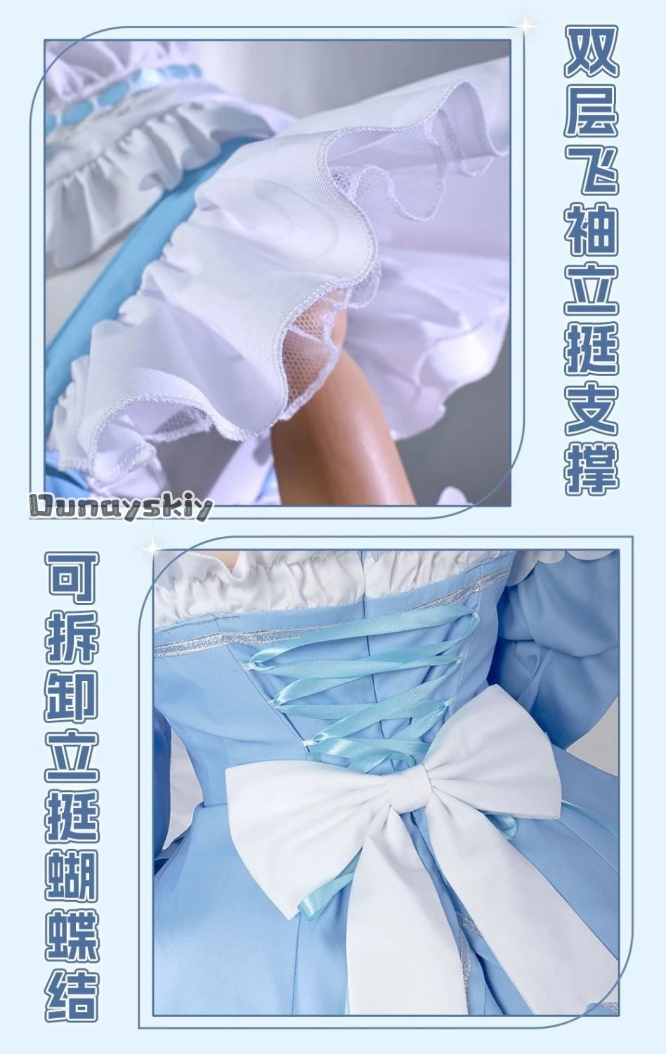 XS-2XL Re: Zero Starting Life in Another World Rem Cosplay Costume Bule French Maid  Dress Halloween Disguise for Adult Women