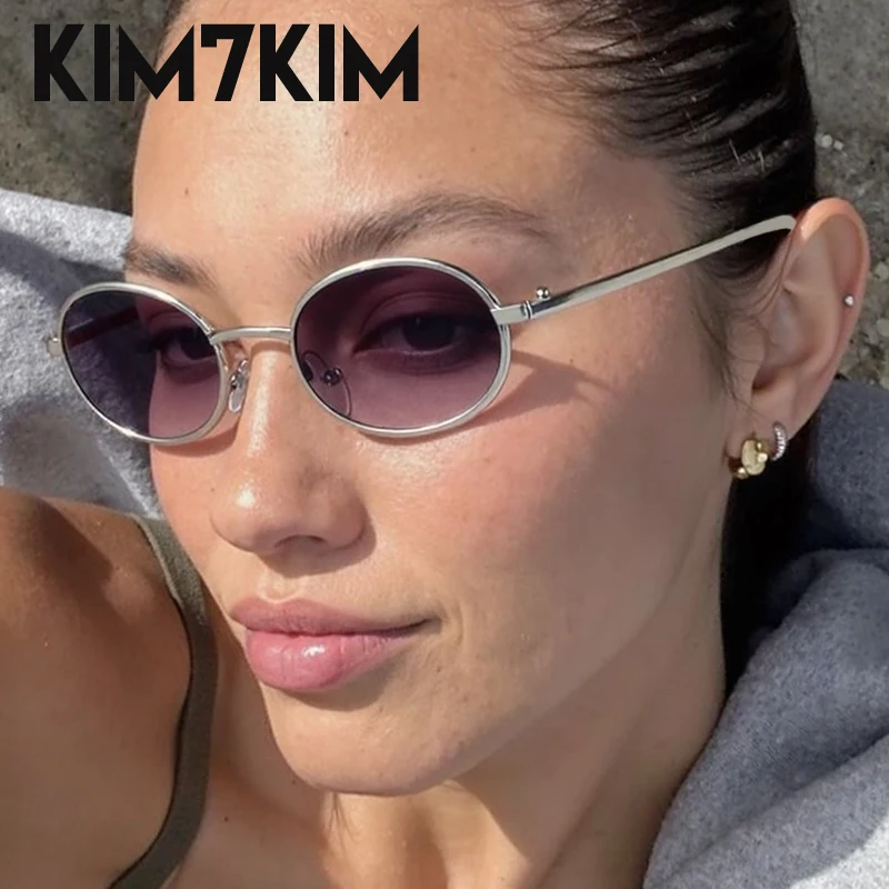 إطار صغير البيضاوي فاسق النظارات الشمسية النساء 2025 العلامة التجارية الفاخرة تغيير لون نظارات شمسية خمر UV400 نظارات فوتوكروميك ظلال