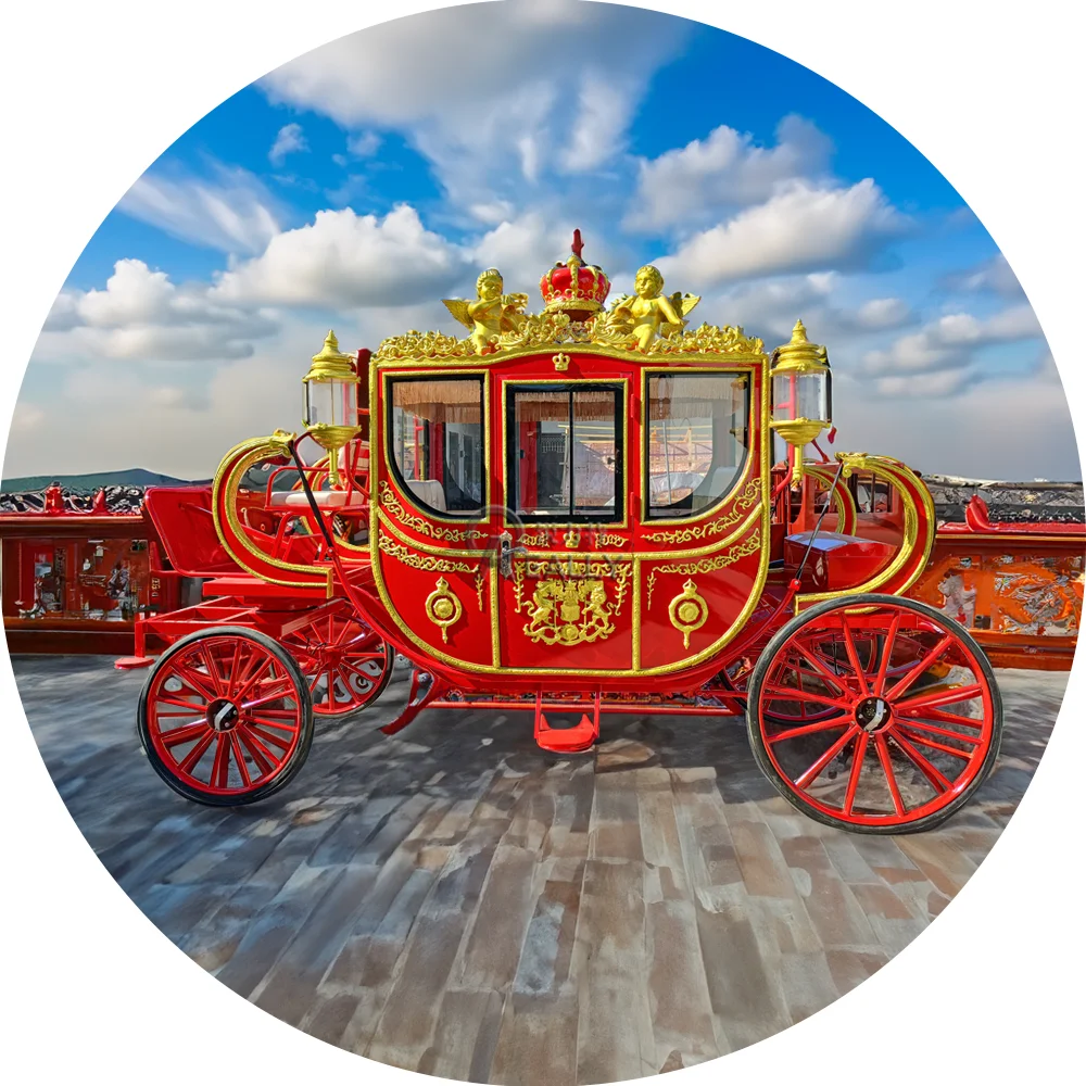 2023 Gracefully Princess Horse Carriage For Sale Royal Wedding Carriages Mobile Horse Cart