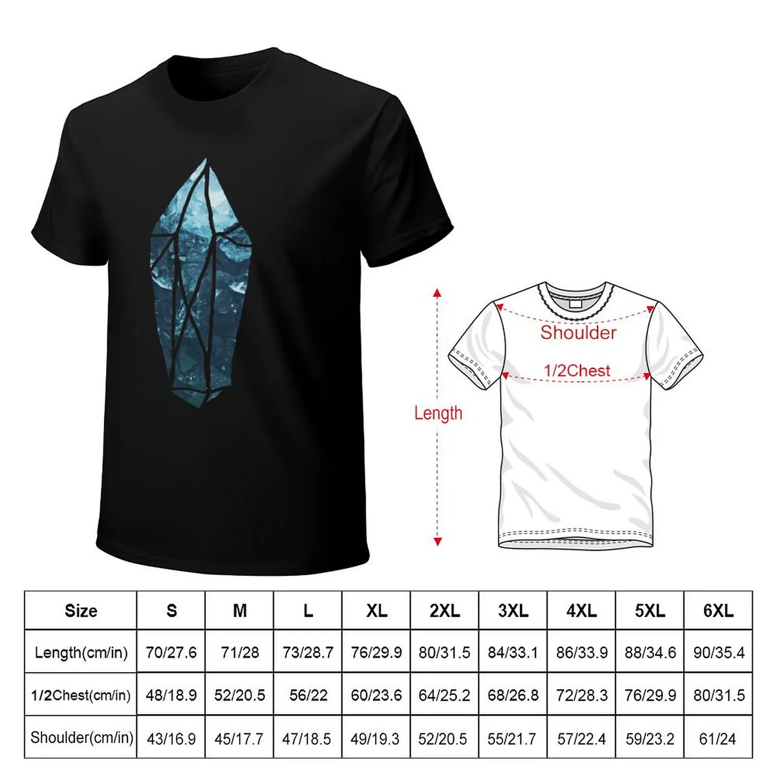 Aquamarine Gemstone Dreams T-Shirt graphic tee shirt Blouse clothing for men