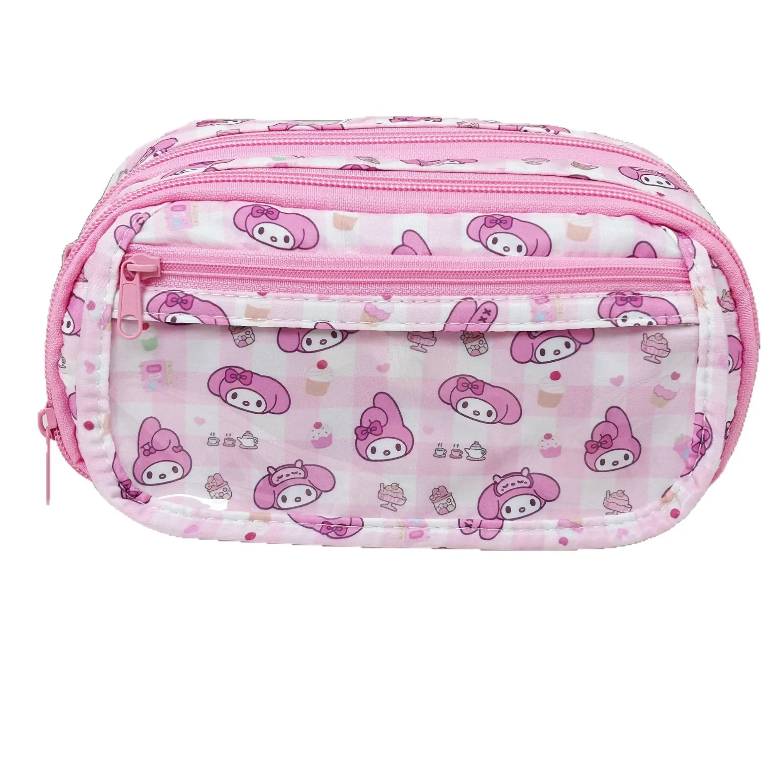 مقلمة Kuromi Girl My Melody School Pencil Box Cases ذات سعة كبيرة حقيبة أقلام رصاص حقيبة العودة إلى اللوازم المدرسية والقرطاسية