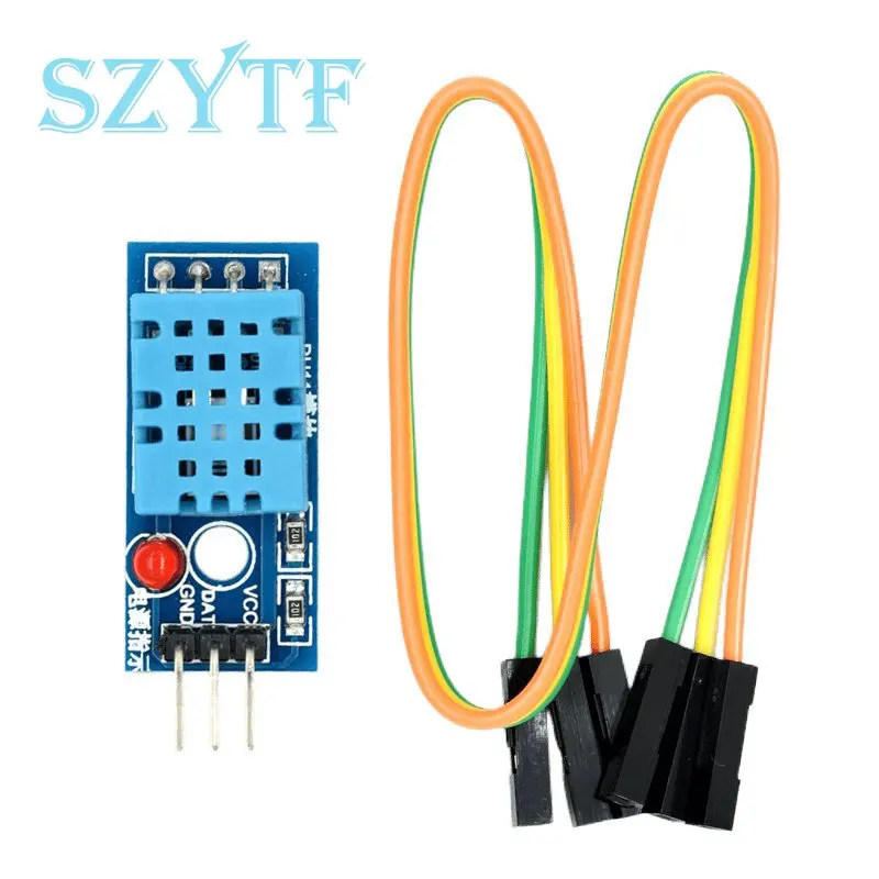 Single Bus Digital Temperature And Relative Humidity Sensor DHT11 Module With Cable Electronic Building Block Module For Arduino