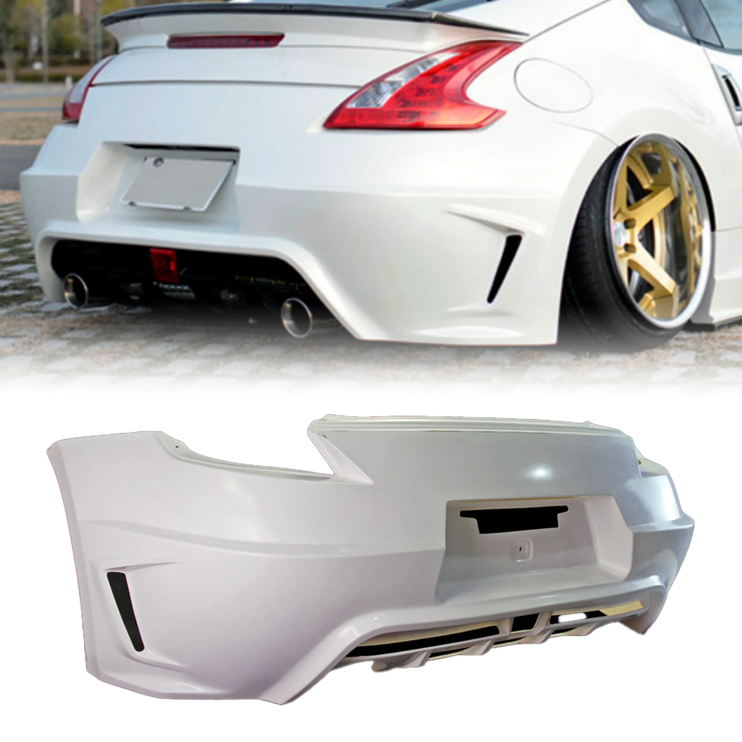 

For Nissan 09 Onwards 370Z Z34 WBS Style Rear Bumper