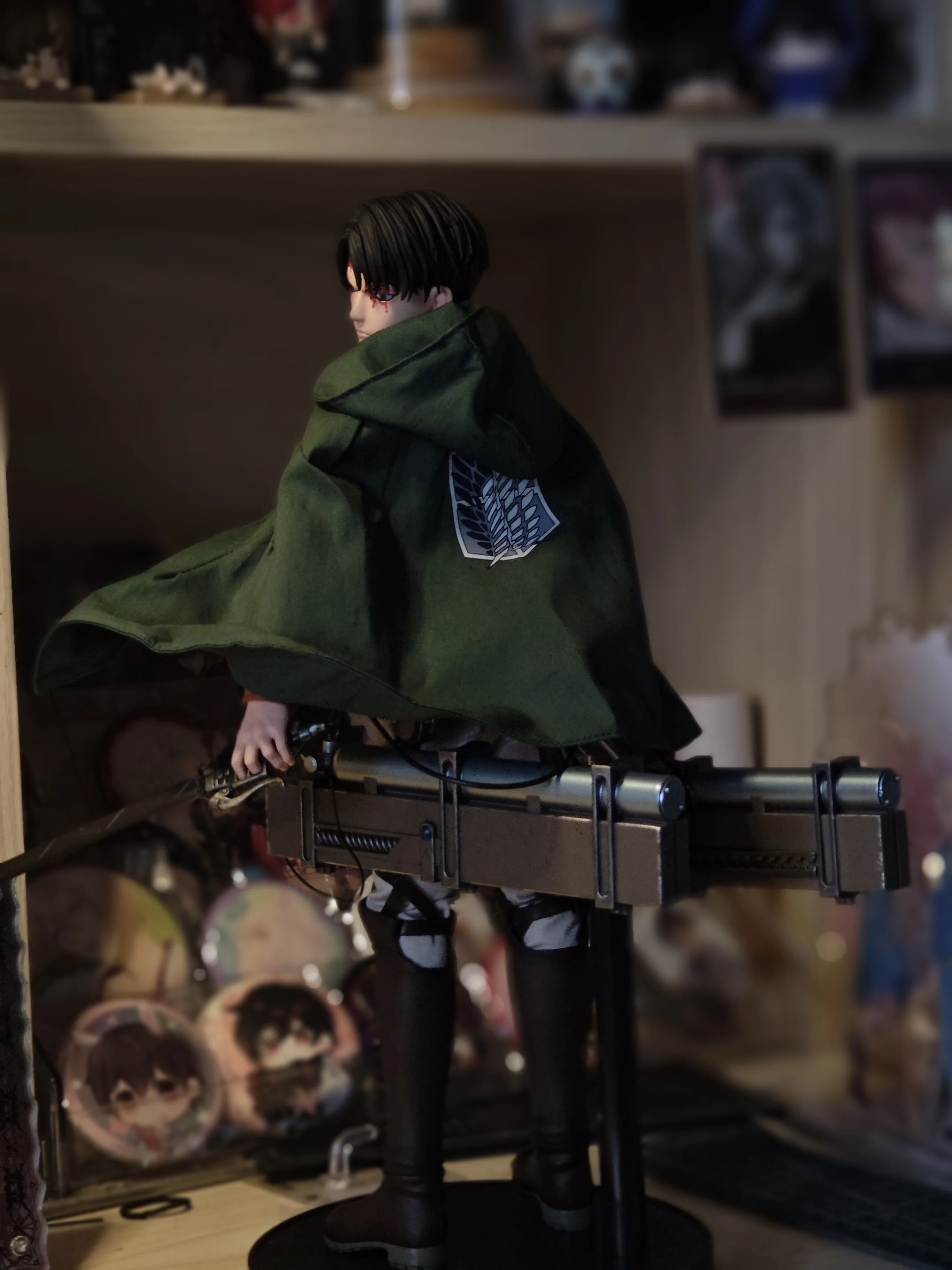 W magazynie oryginalne oryginalne zabawki YIBO Niren Studio 1/6 YB-R2013 A/B Levi Ackerman żołnierz szef Model postaci zabawka