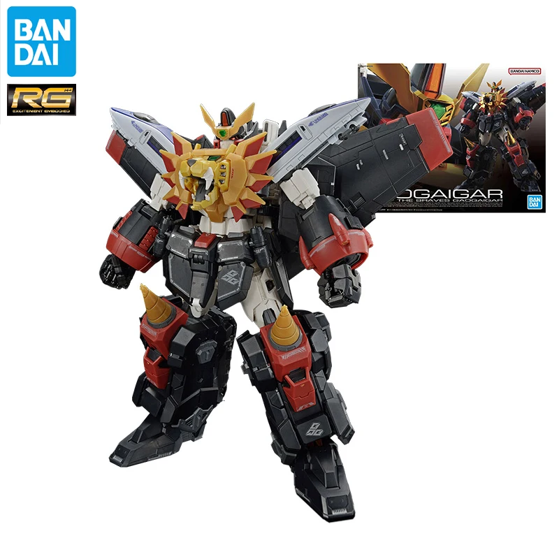 Bandai Gundam Genuine RG Warrior King Assembly Model GaoGaiGar Goldymarg Composable Collection Action Figure Toys for Boys