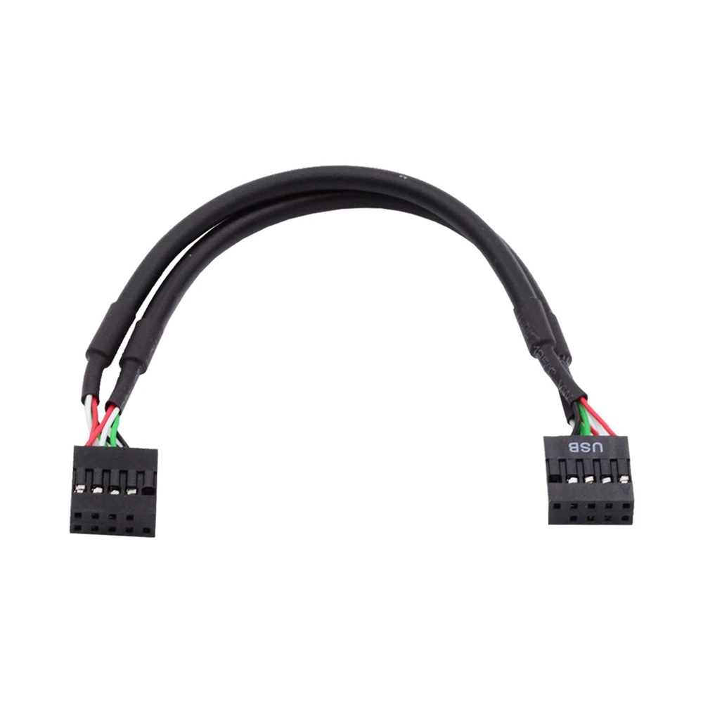 

Dual USB 3.1 Front Panel Socket Key-A Type-E to USB 2.0 9Pin 10Pin Mainboard Header Male Cable Extension Adapter