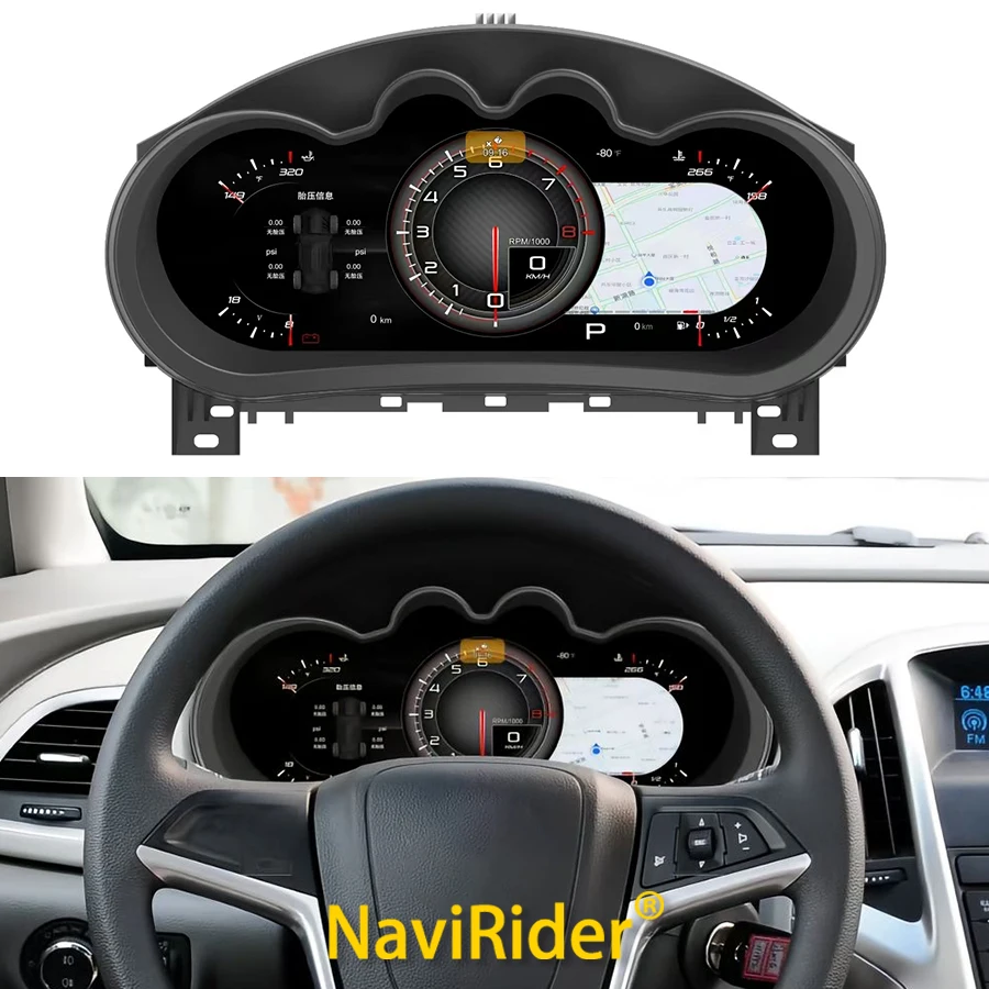 

12,3-дюймовая приборная панель для Buick Regal 2009-2015, для Opel Insignia 2010-2014, виртуальный кокпит, панель приборов